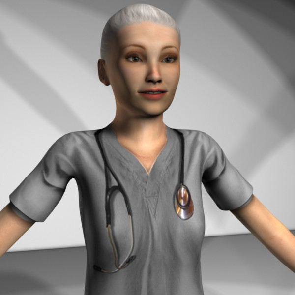 rigged medical personnel 3d model - Medical Personnel Collection Rigged - Women #2 by MasonMotion